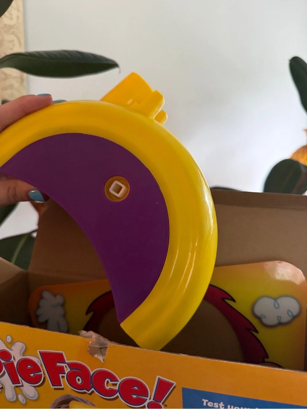 Hasbro Pie Face! Game - Yellow and Purple Box